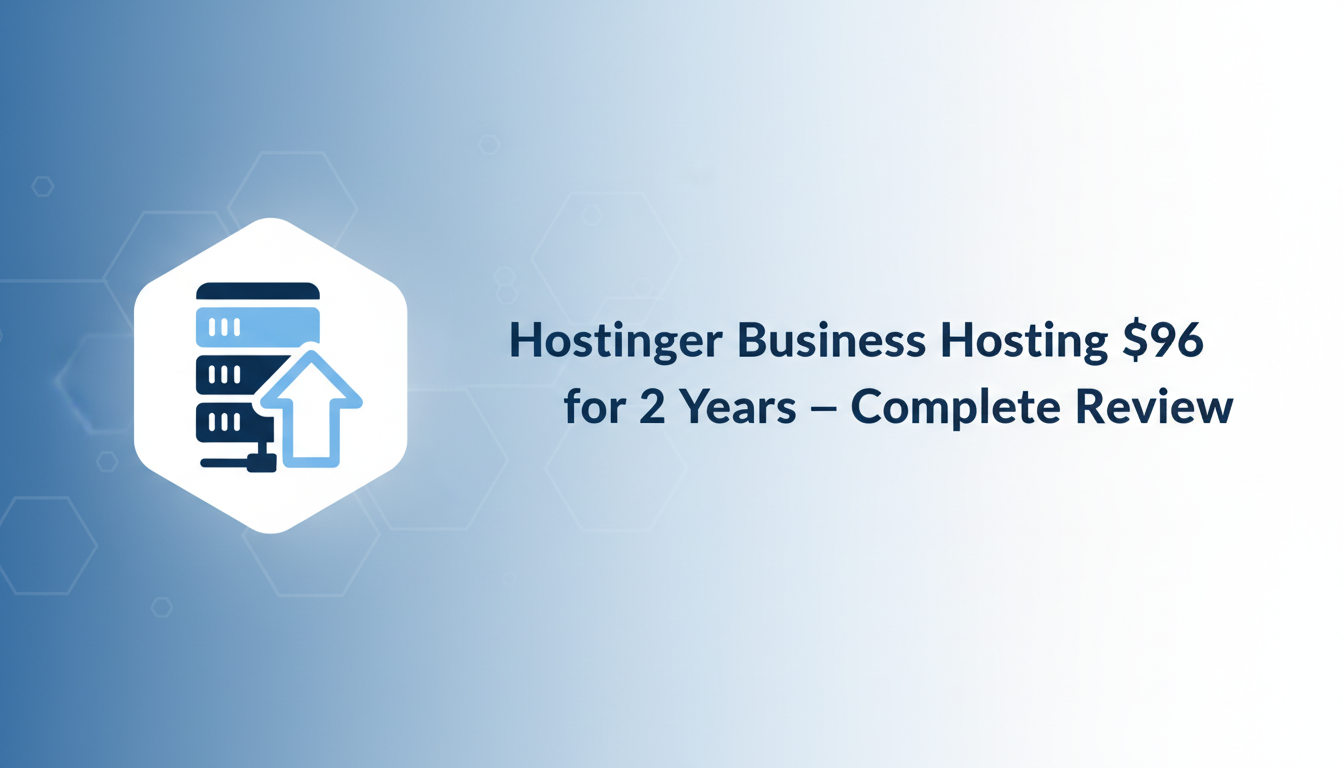 Hostinger Business Hosting plan for $96 over 2 years with reliable performance and premium features.