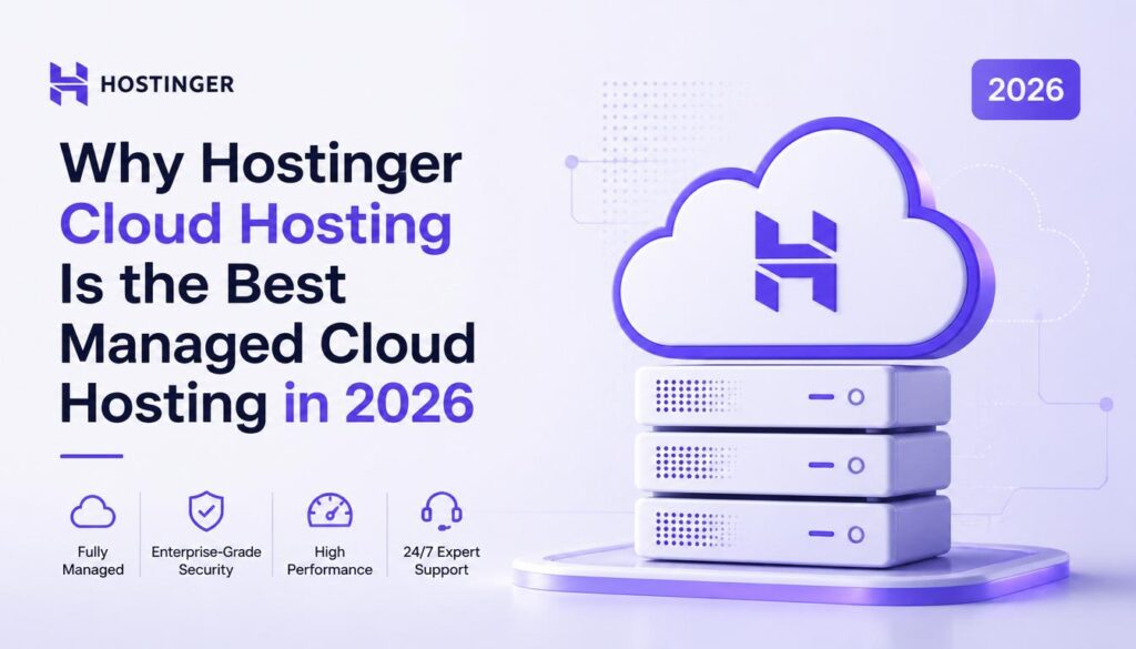 Professional cloud hosting dashboard with fast server performance and modern web infrastructure.