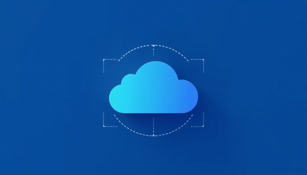 Enterprise cloud hosting setup with powerful servers and premium website management tools.