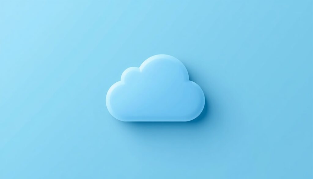 Modern laptop displaying cloud hosting setup with clean and beginner-friendly interface.