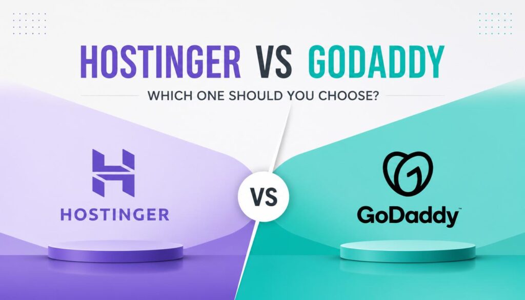 Hostinger and GoDaddy hosting comparison for beginners and businesses.