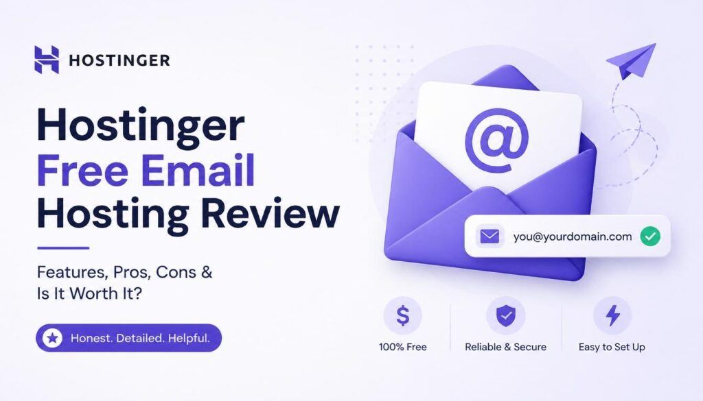 Hostinger free email hosting features and performance review.
