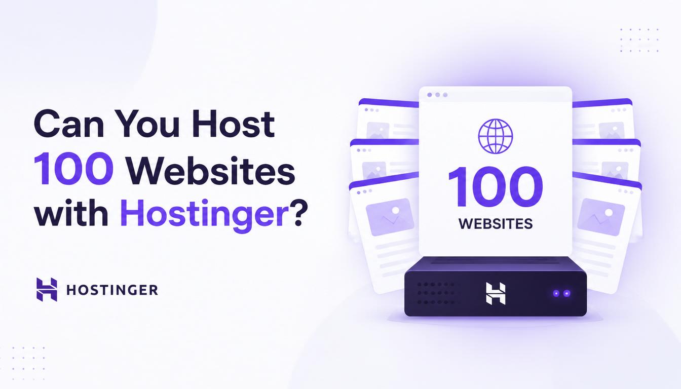 Hostinger hosting account managing multiple websites from a single dashboard.