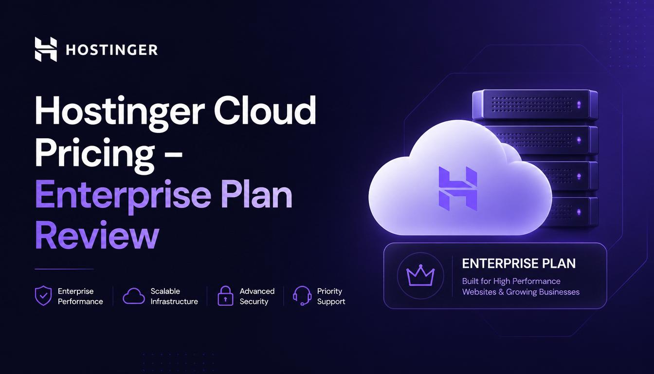 Hostinger Enterprise Cloud hosting pricing overview.