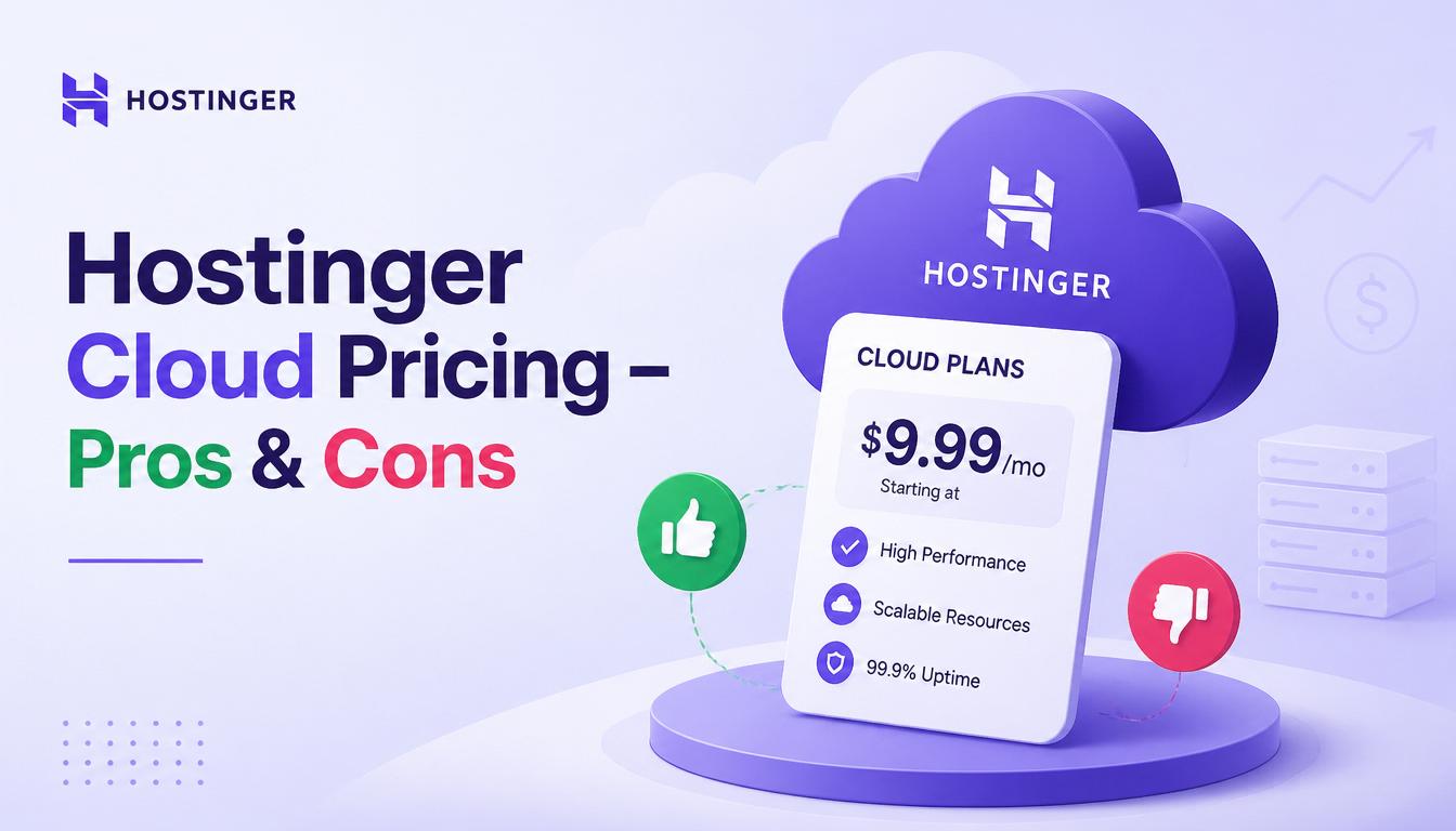Detailed breakdown of Hostinger Cloud pricing pros and cons with key features comparison