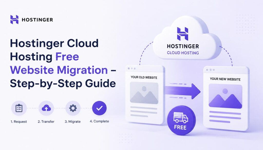 Hostinger free website migration process for transferring a website without downtime.