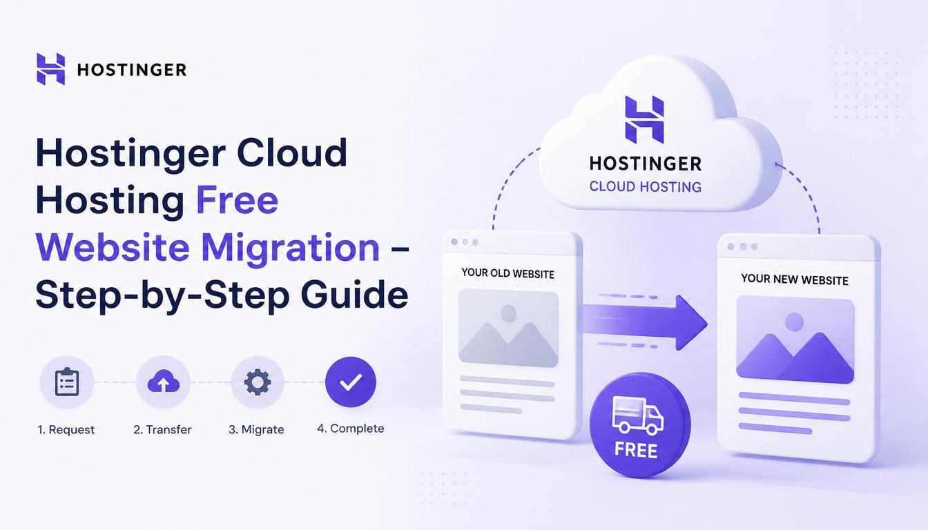 Hostinger free website migration process for transferring a website without downtime.